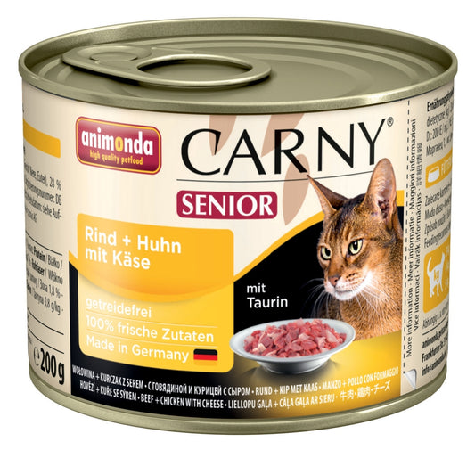 Animonda Cat Dose Carny Senior Rind & Huhn & Käse - 200 g