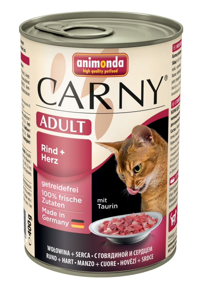 Animonda Cat Dose Carny Adult Rind & Herz - 400 g, 6 Stück
