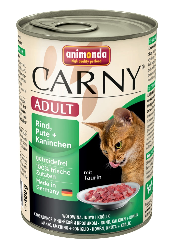 Animonda Cat Dose Carny Adult Rind & Pute & Kaninchen - 400 g, 6 Stück