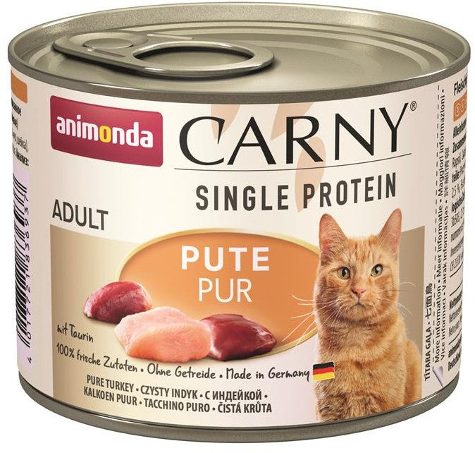 Animonda Cat Dose Carny Adult Single Protein Pute 200g, 6 Stück