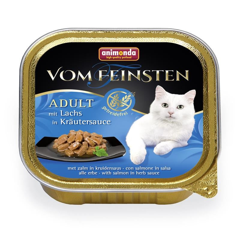 Animonda Vom Feinsten mit Lachs in Kräutersauce 100g, 32 Stück