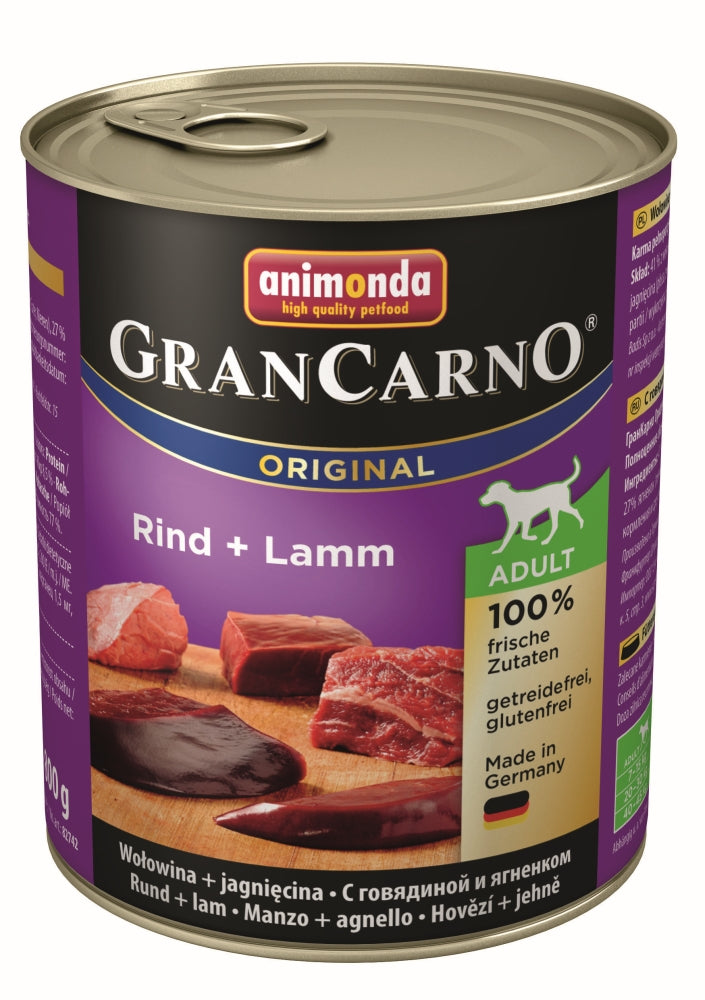 Animonda GranCarno Adult Rind & Lamm 800g, 6 Stück