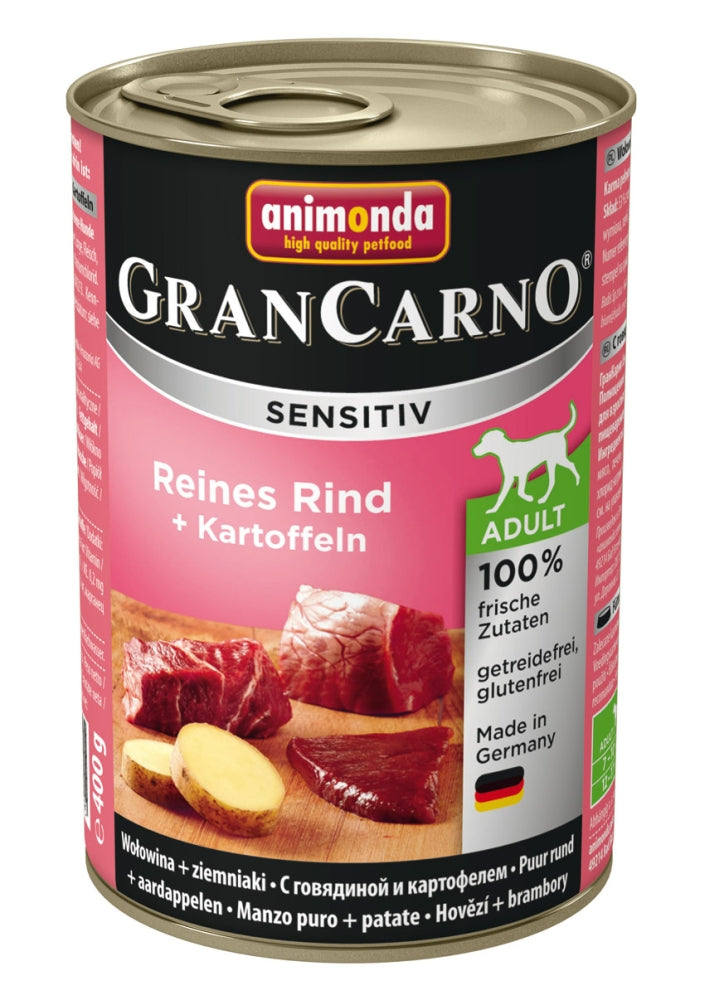 Animonda GranCarno Adult Sensitive Rind & Kartoffeln - 400 g, 6 Stück