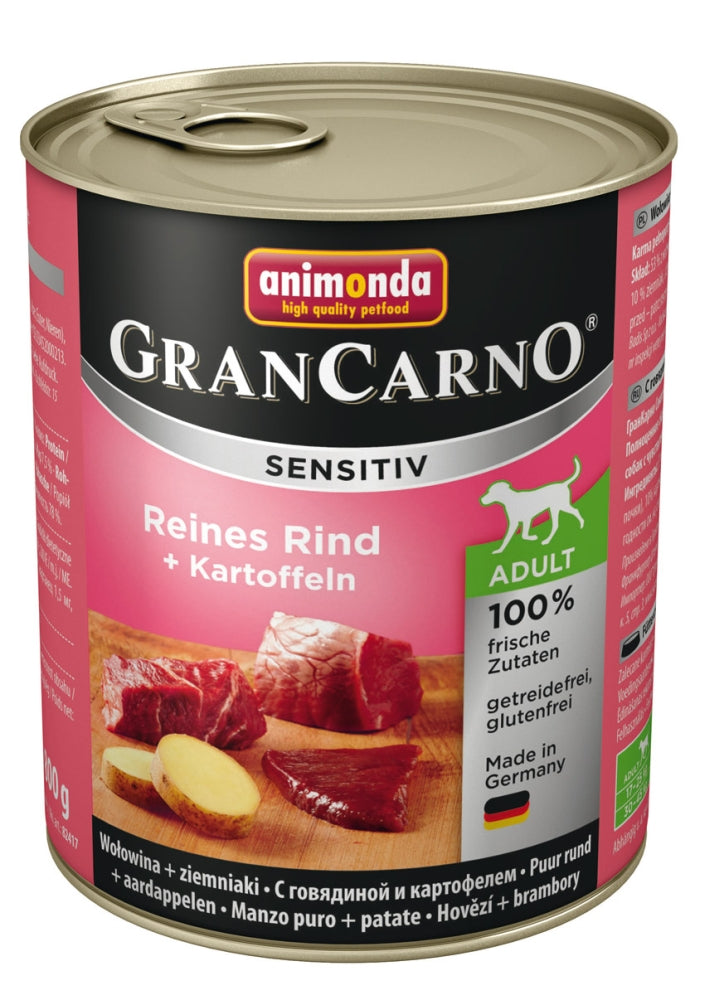 Animonda GranCarno Adult Sensitive Rind & Kartoffeln - 800 g, 6 Stück