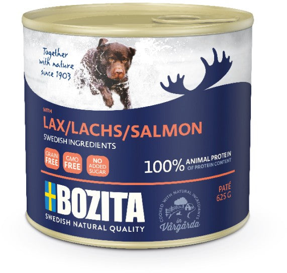 Bozita Dog Dose Pate Lachs 625g, 6 Stück