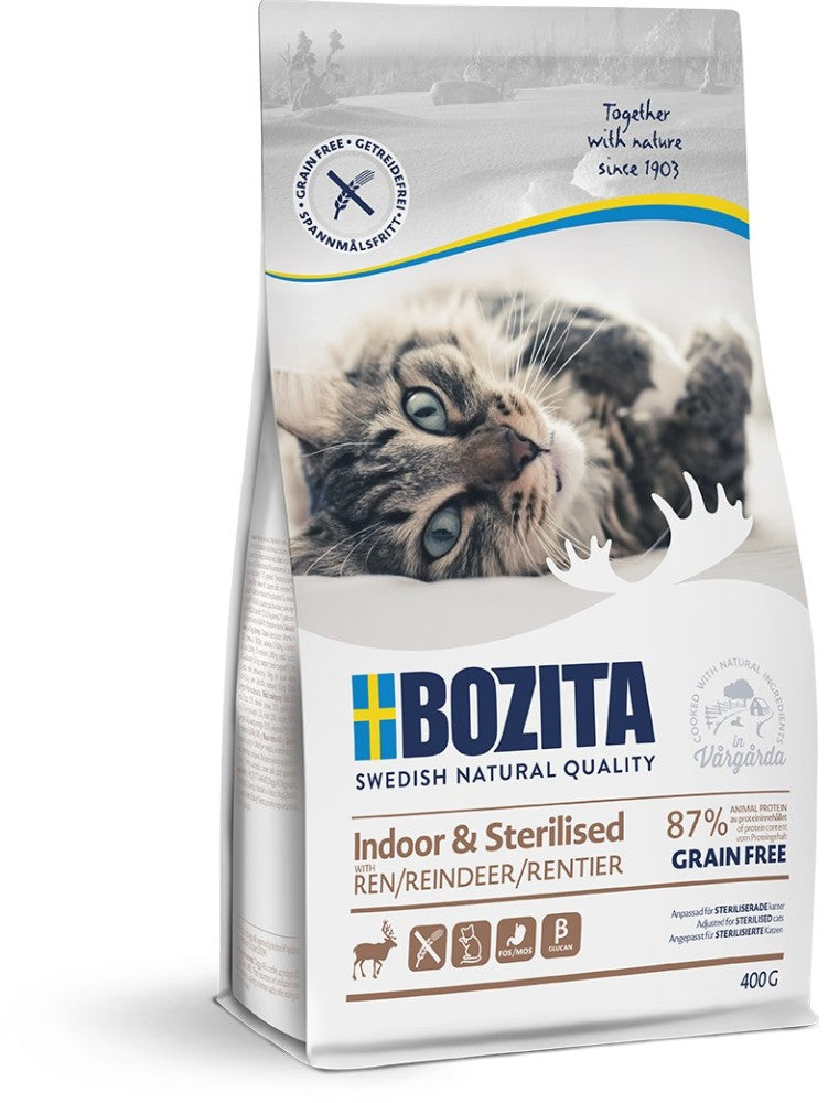 Bozita Indoor & Sterilised Grainfree Reindeer - 400 g