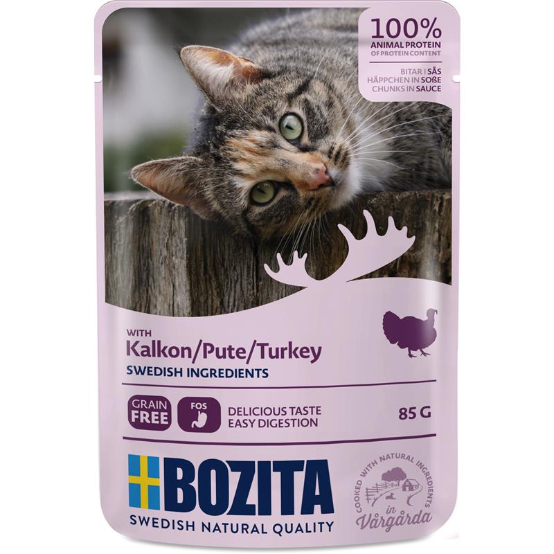 Bozita Pouch Häppchen in Soße mit Pute 85g, 12 Stück