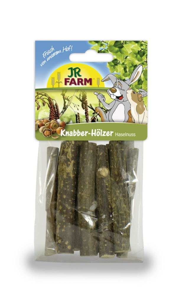 JR Farm Knabber-Hölzer Haselnuss 40g, 8 Stück