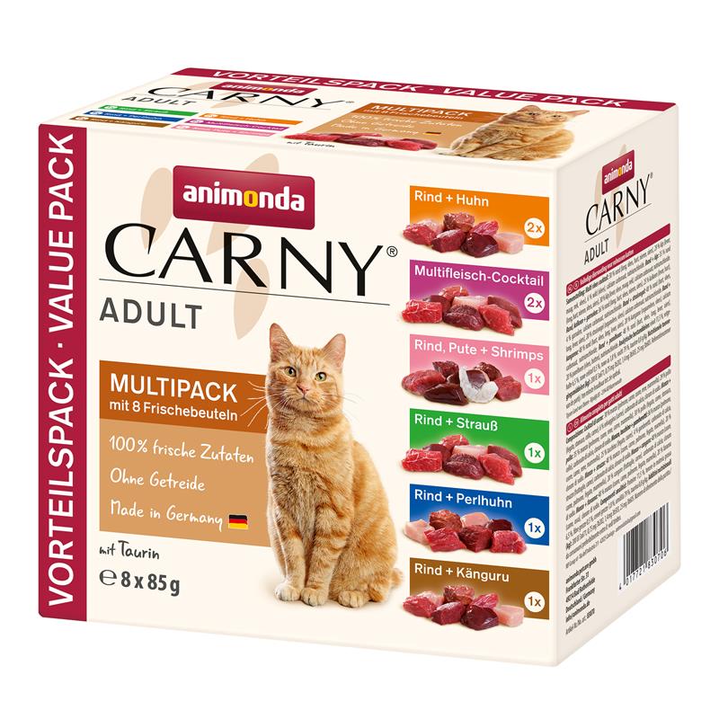 Animonda Carny PB Adult Multipack 8x85g Katzenfutter