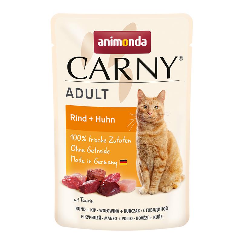 Animonda Carny PB Adult Rind + Huhn 85g, 12 Stück