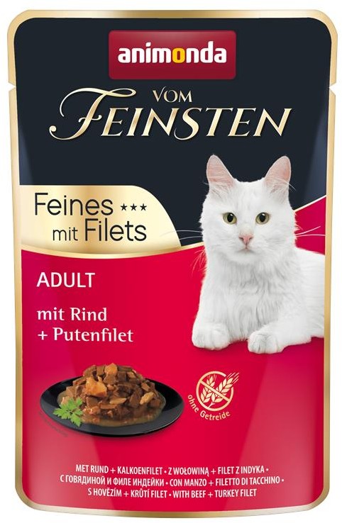 Animonda vom Feinsten Cat Adult Rind & Putenfilet 85g, 18 Stück