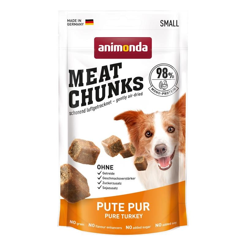 Animonda Snack Meat Chunks Pute pur 60g, 8 Stück