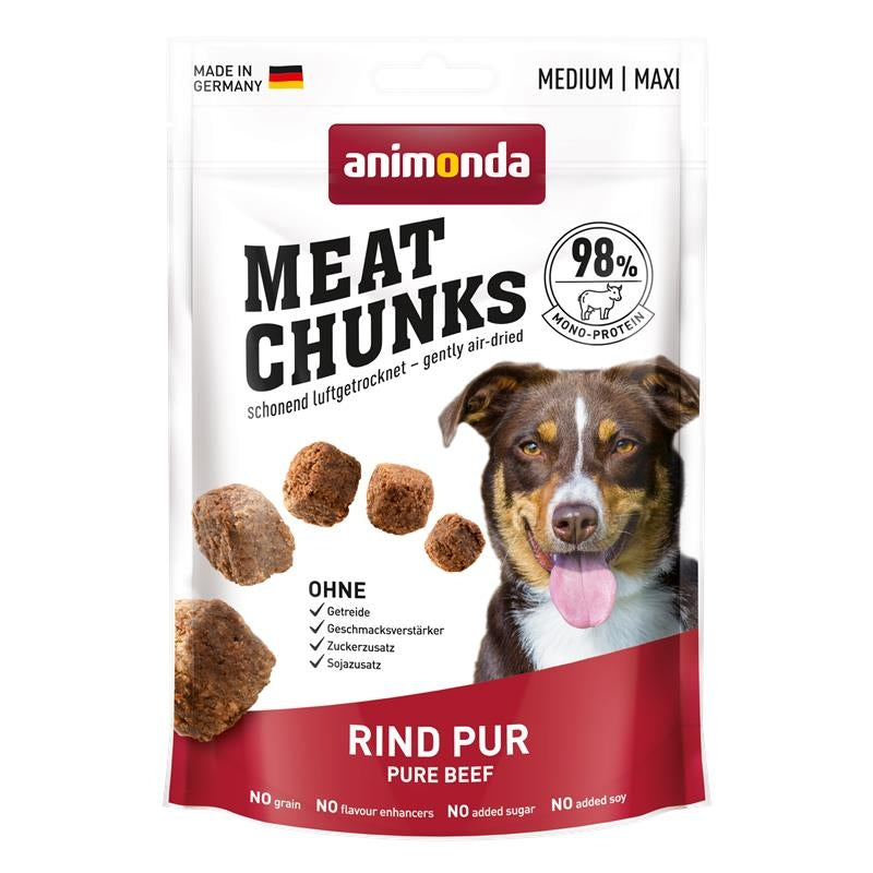 Animonda Snack Meat Chunks Rind pur 80g, 6 Stück