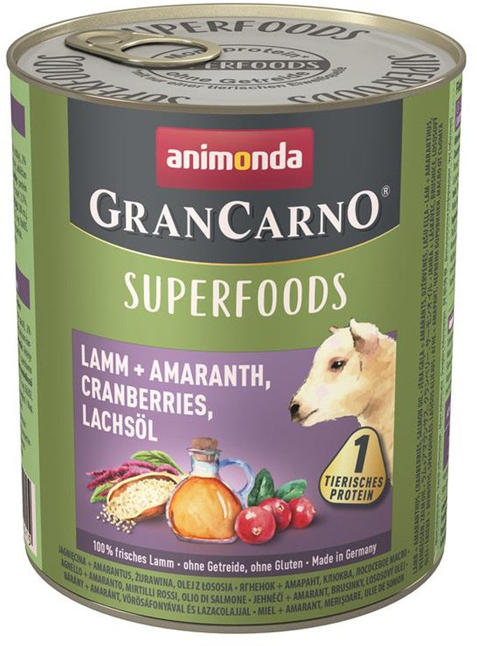 Animonda GranCarno Adult Superfood Lamm & Amaranth - 800 g, 6 Stück