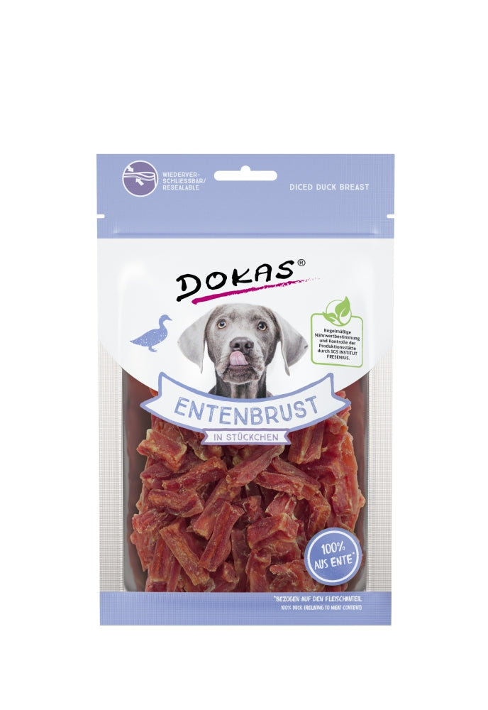 Dokas Dog Snack Entenbrust in Stückchen 70g