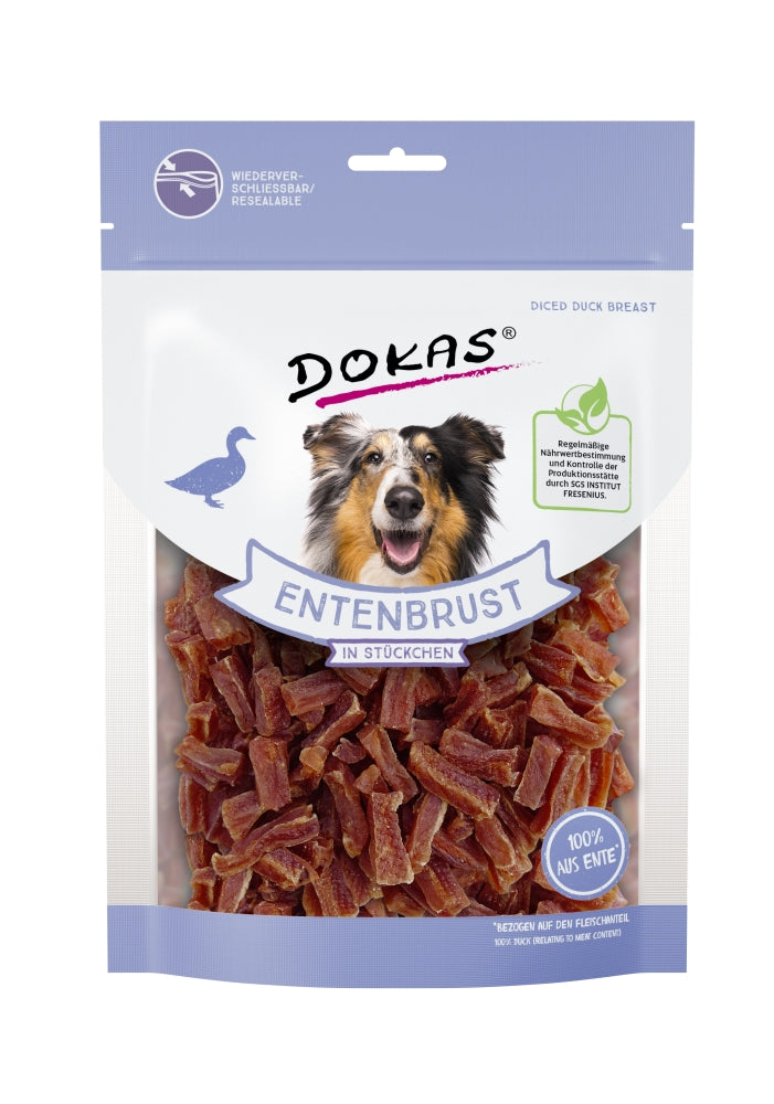 Dokas Dog Snack Entenbrust in Stückchen 200 g