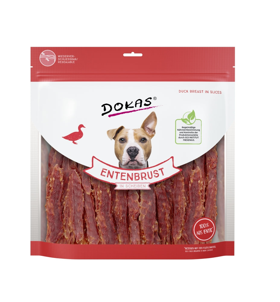 Dokas Dog Snack Entenbrust in Streifen 900g