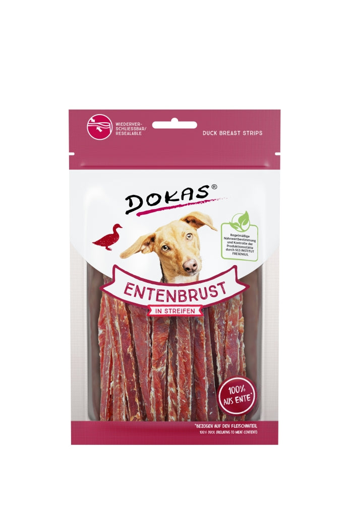 Dokas Dog Snack Entenbrust in Streifen 70 g