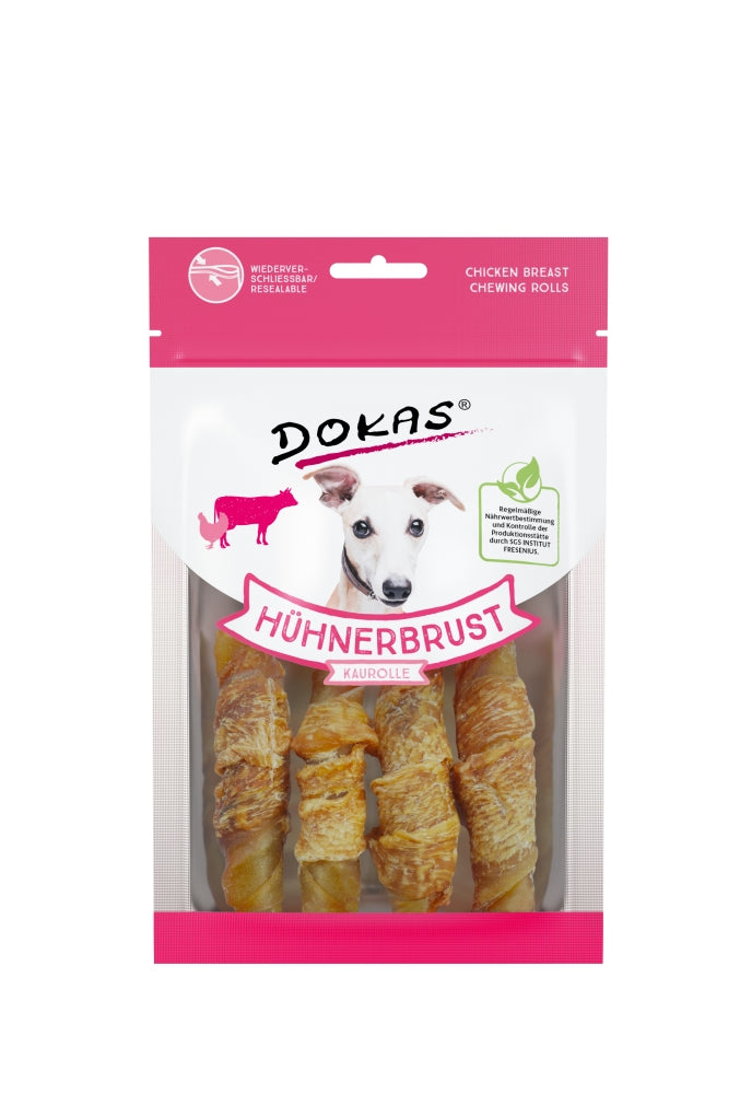 Dokas Dog Snack Hühnerbrust Kaurolle 90 g