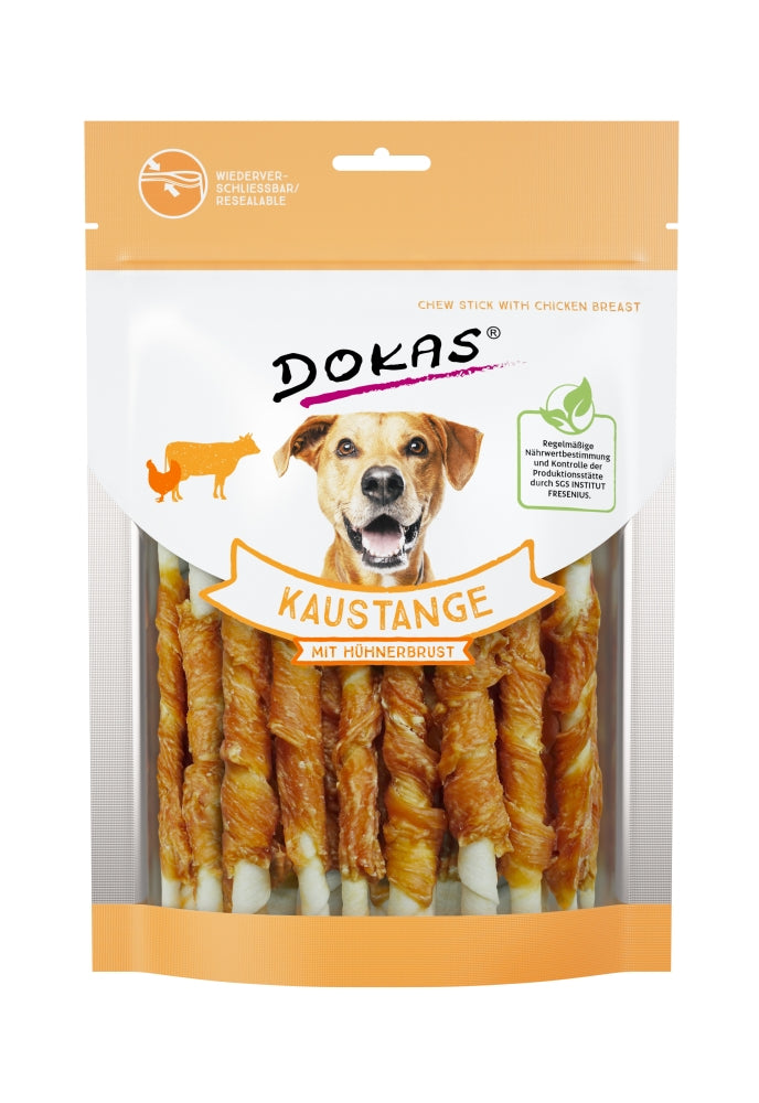 Dokas Dog Snack Kaustange mit Hühnerbrustfilet 200g