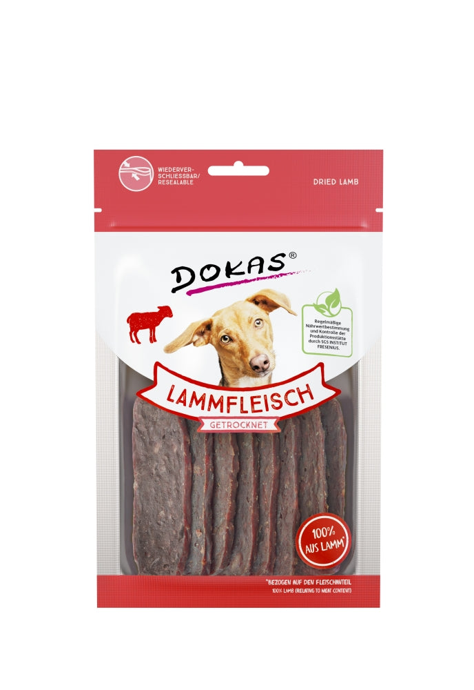 Dokas Dog Snack Lammfleisch getrocknet 70 g