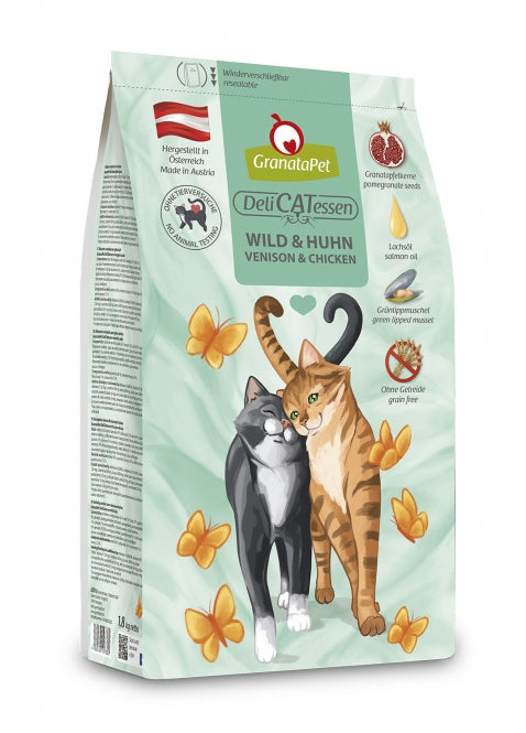 GranataPet DeliCatessen Wild & Huhn Adult - 1,8 kg Katzenfutter