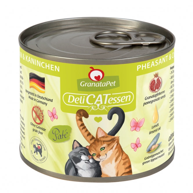 GranataPet Delicatessen Dose Fasan & Kaninchen - 200 g, 6 Stück