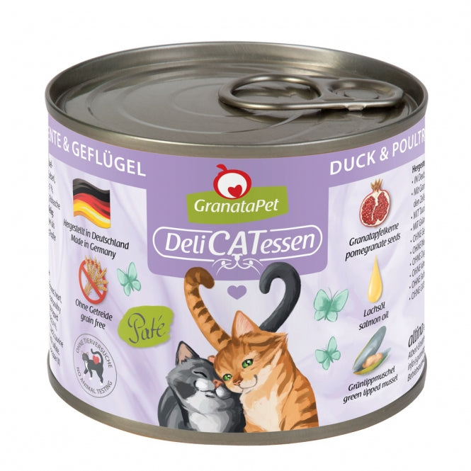 GranataPet Delicatessen Dose Ente & Geflügel - 200 g, 6 Stück