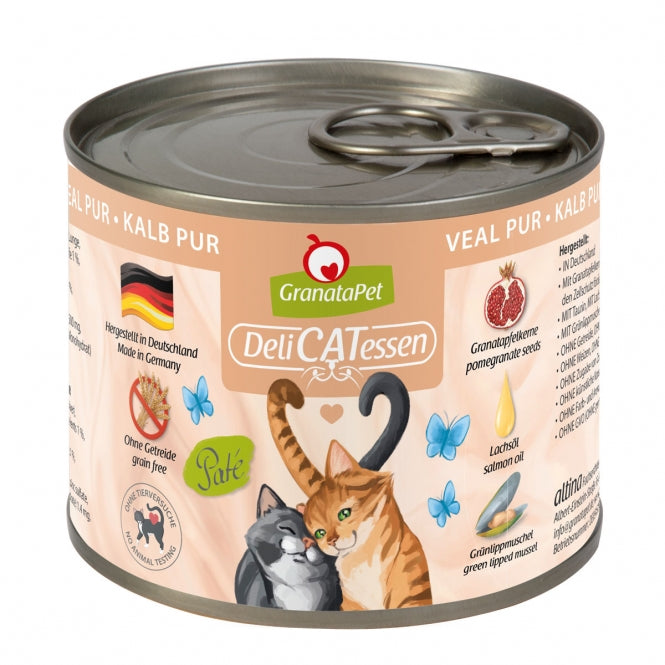 GranataPet Delicatessen Dose Kalb PUR - 200 g, 6 Stück