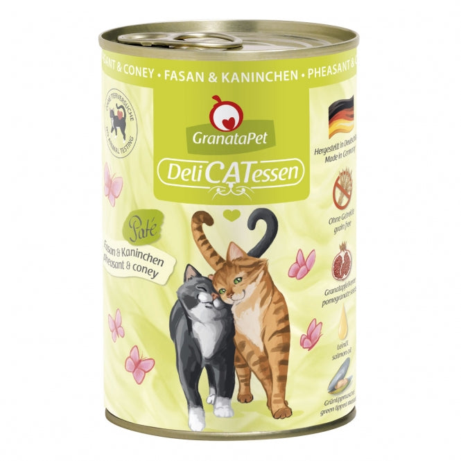 GranataPet Delicatessen Dose Fasan & Kaninchen - 400 g, 6 Stück