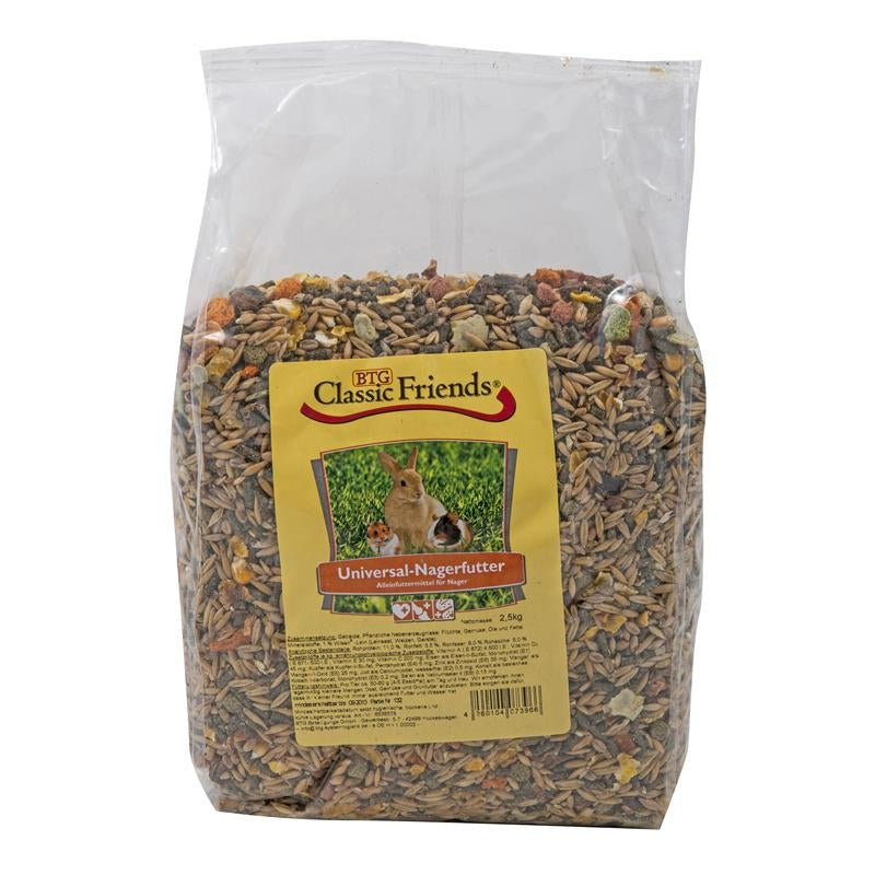 Classic Friends Universal Nagerfutter - 2,5 kg, 4 Stück