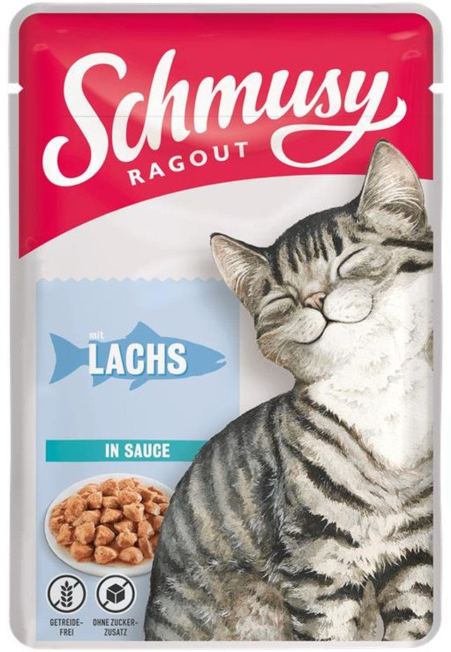 Schmusy Ragout mit Lachs in Sauce 100g, 22 Stück
