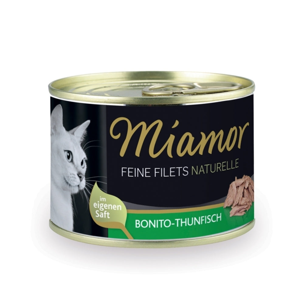 Miamor Feine Filets Naturelle Bonito-Thunfisch 156g Dose, 12 Stück