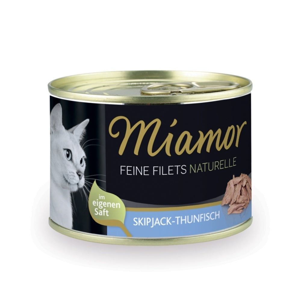Miamor Feine Filets Naturelle Skipjack-Thunfisch 156g Dose, 12 Stück