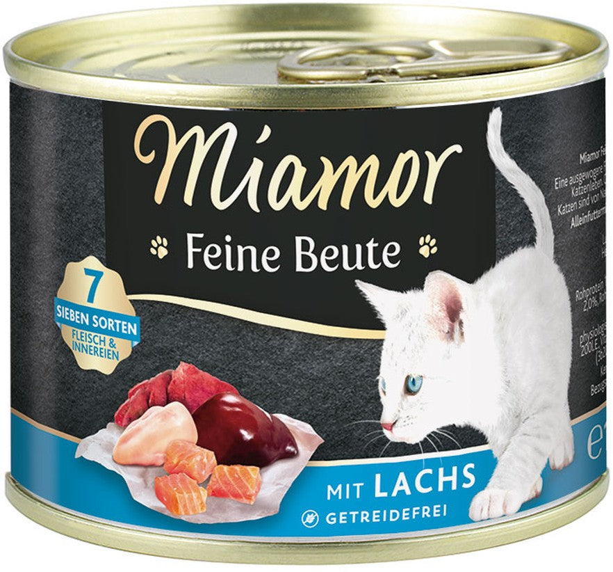 Miamor Dose Feine Beute Lachs - 185g, 12 Stück