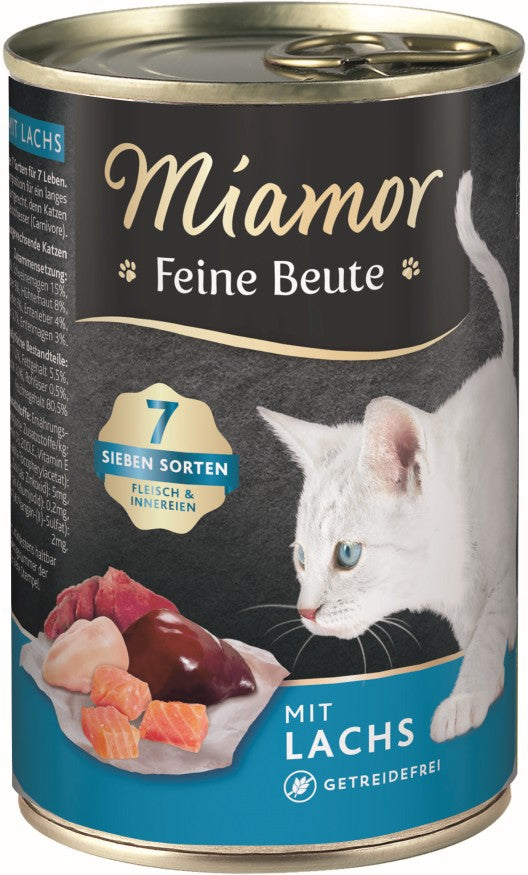Miamor Dose Feine Beute Lachs - 400g, 12 Stück