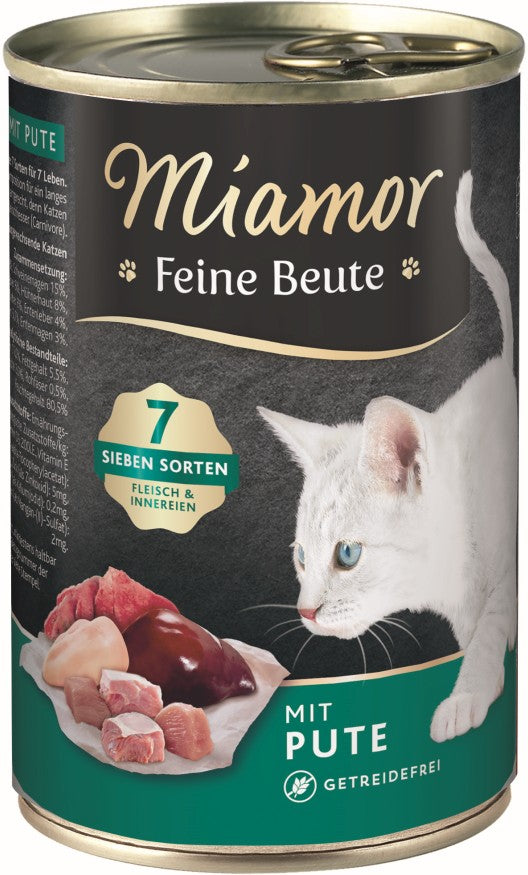 Miamor Dose Feine Beute Pute - 400g, 12 Stück