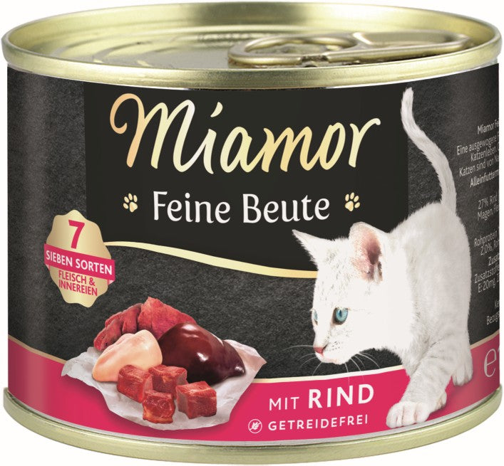 Miamor Dose Feine Beute Rind - 185g, 12 Stück
