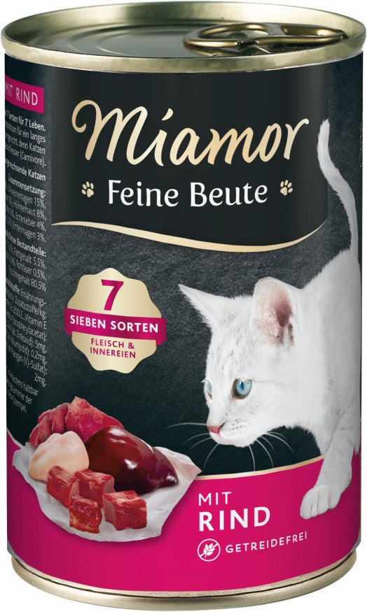 Miamor Dose Feine Beute Rind - 400g, 12 Stück