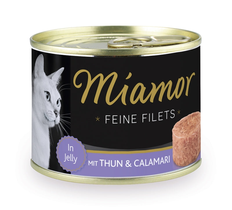 Miamor Feine Filets 185g - Thunfisch & Calamari, 12 Stück