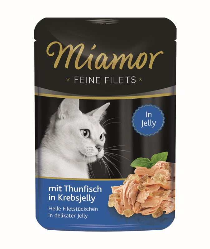Miamor Feine Filets PB Thunfisch in Krebsjelly 100g, 24 Stück