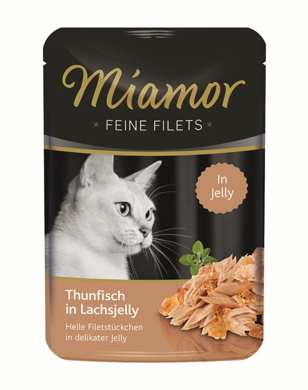Miamor Feine Filets PB Thunfisch in Lachsjelly 100g, 24 Stück