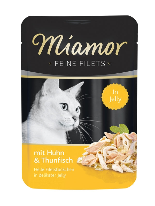 Miamor Feine Filets 100g - PB Huhn & Thun, 24 Stück
