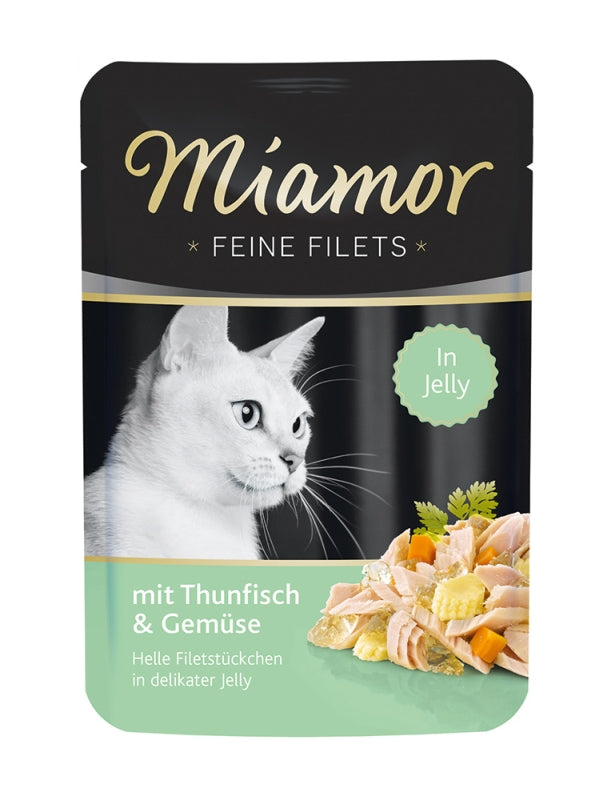 Miamor Feine Filets PB 100g - Thun & Gemüse, 24 Stück