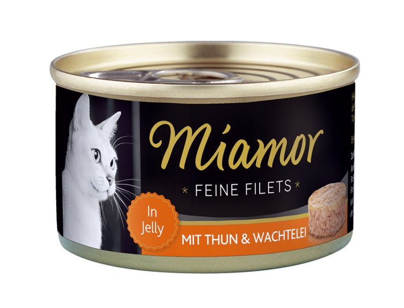 Miamor Feine Filets 100g - Thunfisch & Wachtelei, 24 Stück