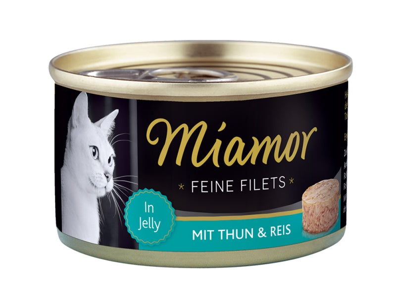 Miamor Feine Filets 100g - Heller Thunfisch & Reis, 24 Stück