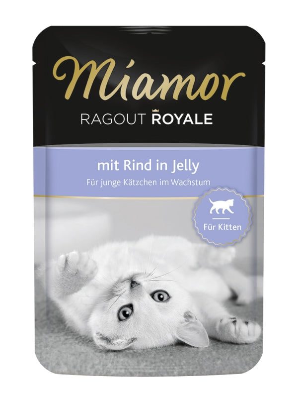 Miamor Ragout Royale Kitten 100g - Rind, 22 Stück