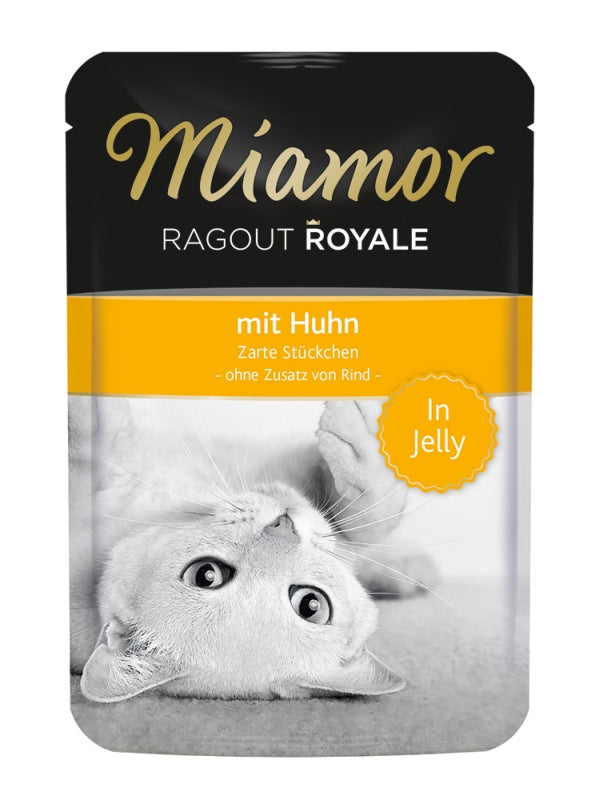 Miamor Ragout Royale in Jelly 100g - Huhn, 22 Stück