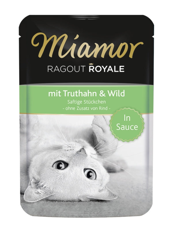 Miamor Ragout Royale in Soße 100g - Truthahn & Wild, 22 Stück