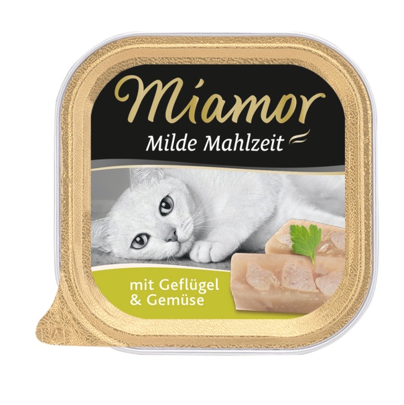Miamor Milde Mahlzeit 100g - Geflügel & Gemüse, 16 Stück